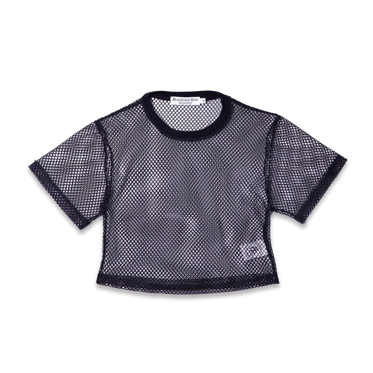 Alyah Mesh Crop Top - Black Onyx - Bradford RowShirts & Tops