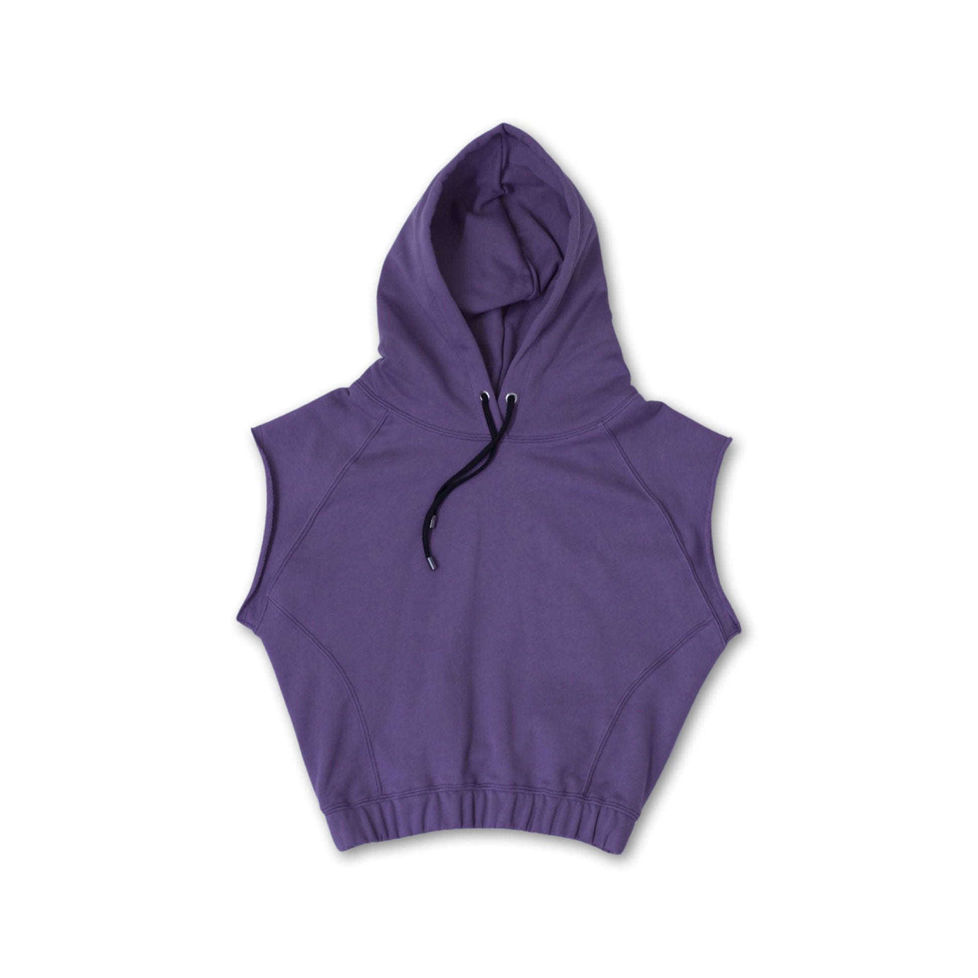 Rhea Cut Off Raglan Hoodie Limited Edition - Purple Amethyst - Bradford RowHoodie