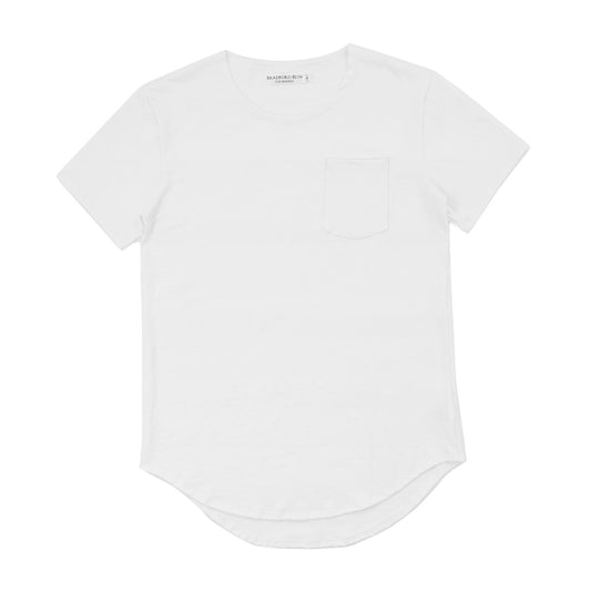 Scoop Tee - White Pearl - Bradford Row