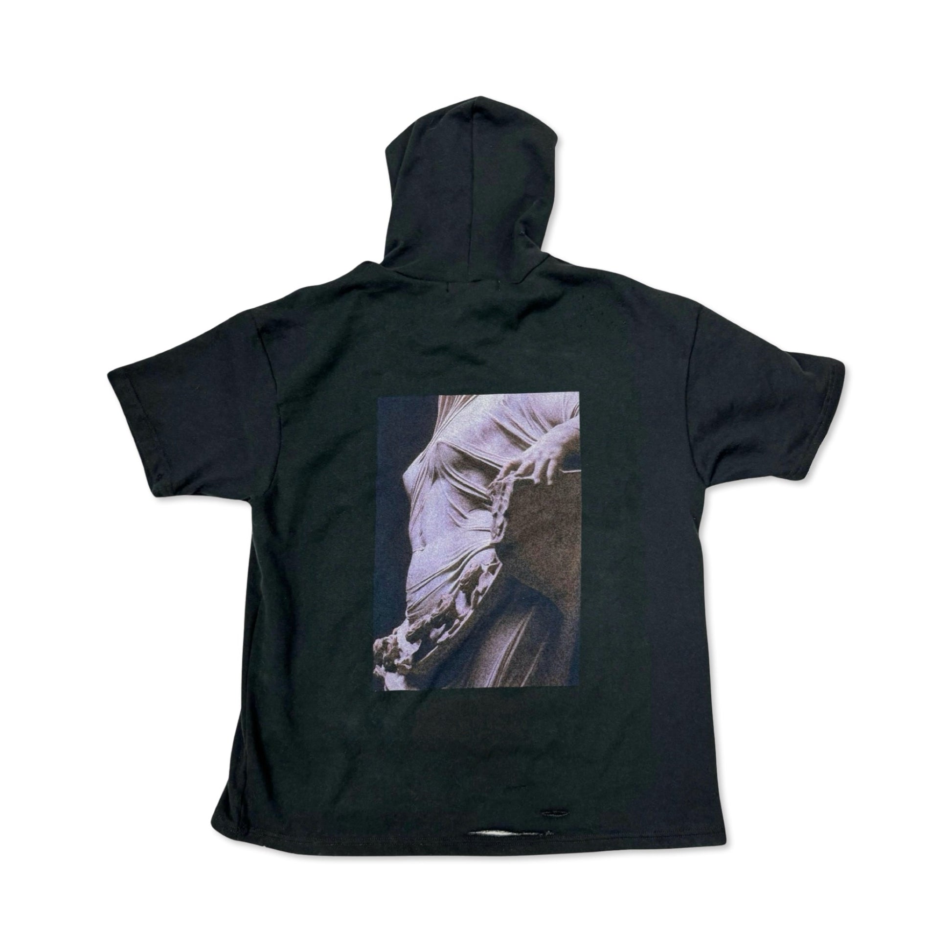 Statue Distressed Warm Up Hoodie - Bradford RowHoodie