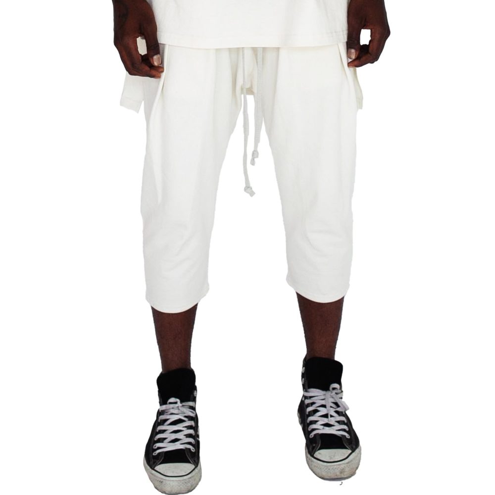 The Double Pleat Sweatpants - White Pearl - Bradford Row