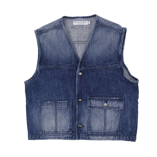 The Hunter 1 of 1 Indigo Denim Vest (Exclusive) - Bradford Row