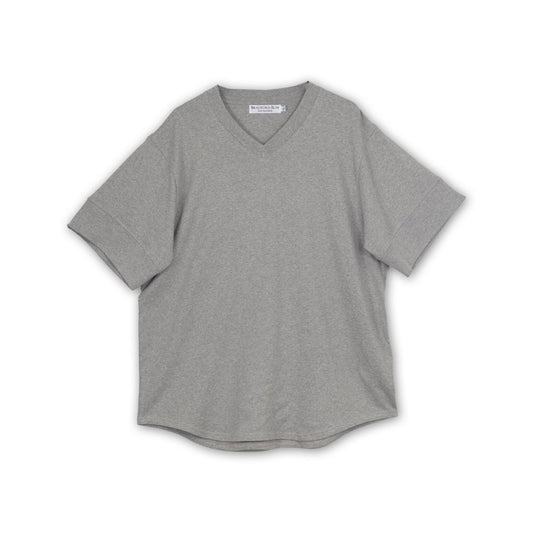 The Reggie Baseball Tee - Grey Marble - Bradford Row