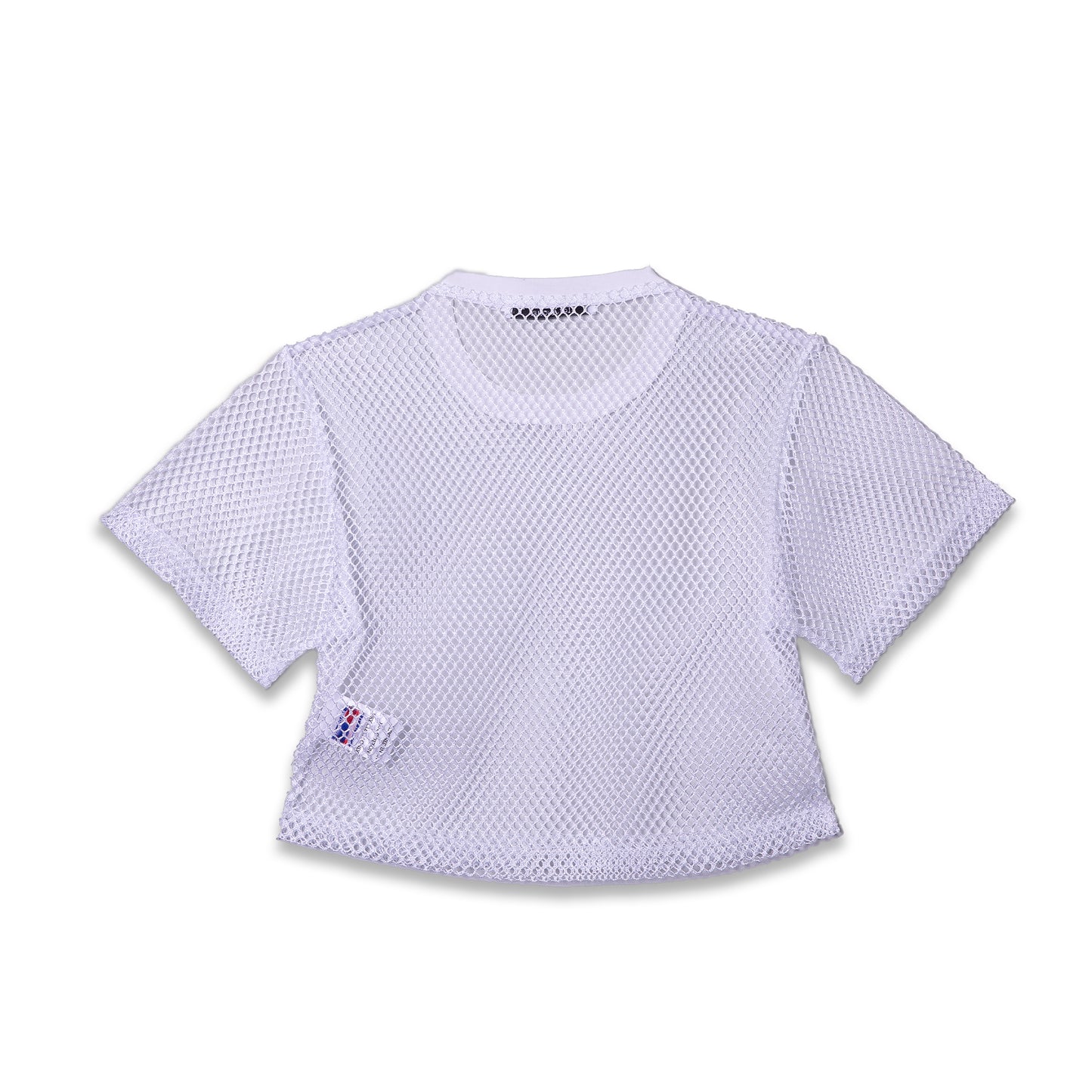 ALYAH MESH-CROP SS TEE –ホワイト